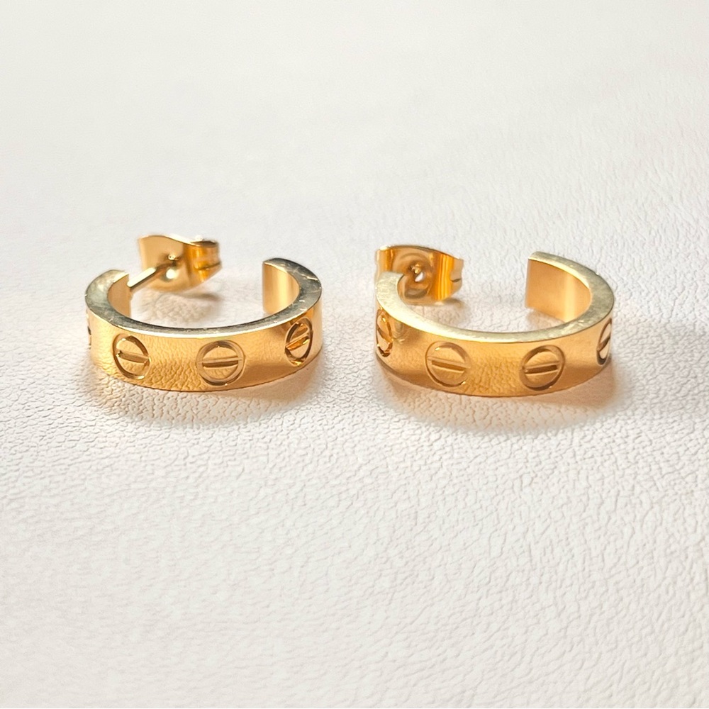 Gold Love Earrings